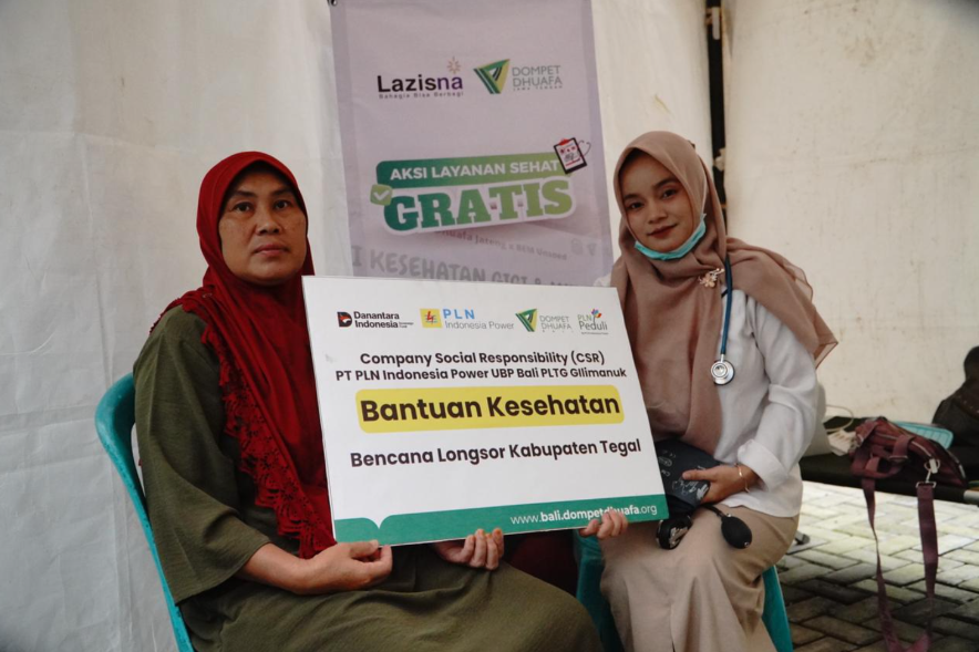 layanan kesehatan dompet dhuafa jawa tengah untuk korban tanah bergerak di tegal