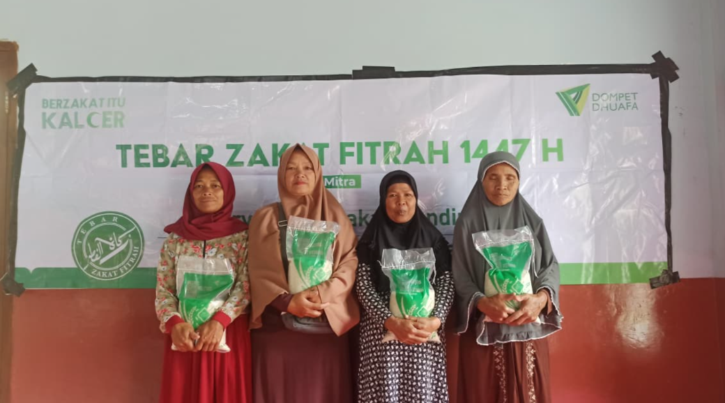 zakat fitrah disalurkan dompet dhuafa jawa tengah di lereng gunung merbabu