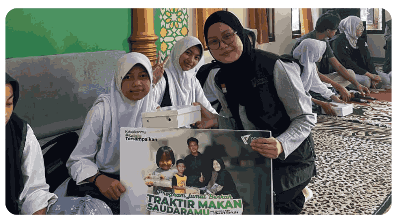 seratus anak dan turut diberikan